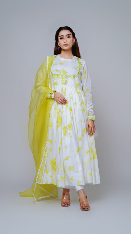 Tie-Dye Anarkali Set