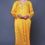 Bright Yellow Pure Modal Silk Suit Set